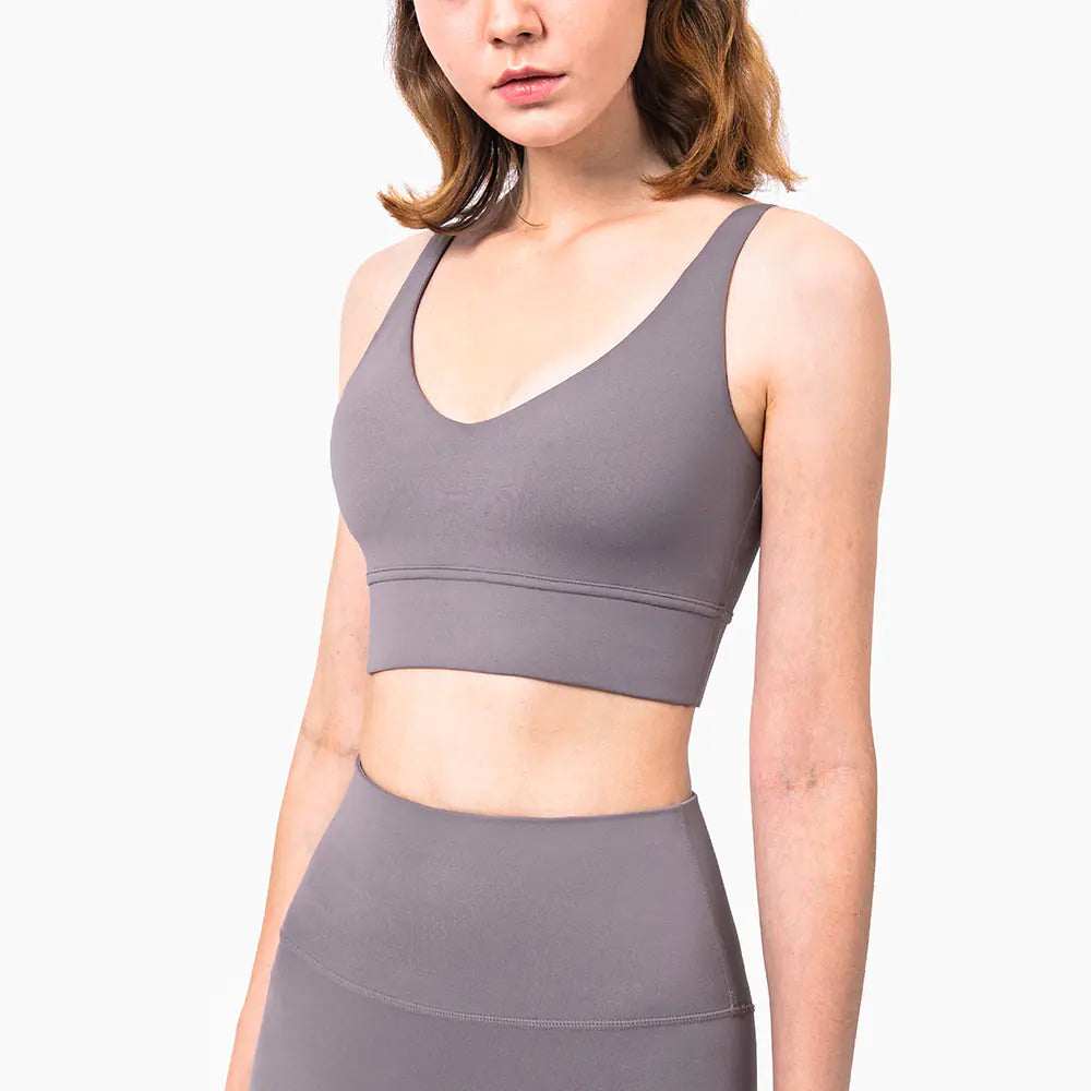 2020 New Deep V Sports Bra for Yoga and Fitness