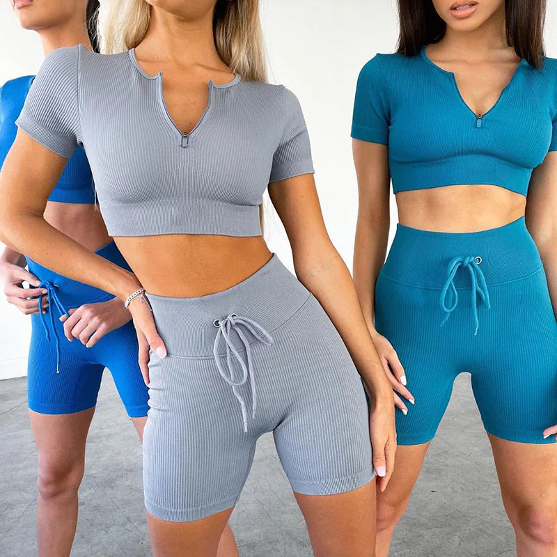 Half-Zippered Flex Yoga Set
