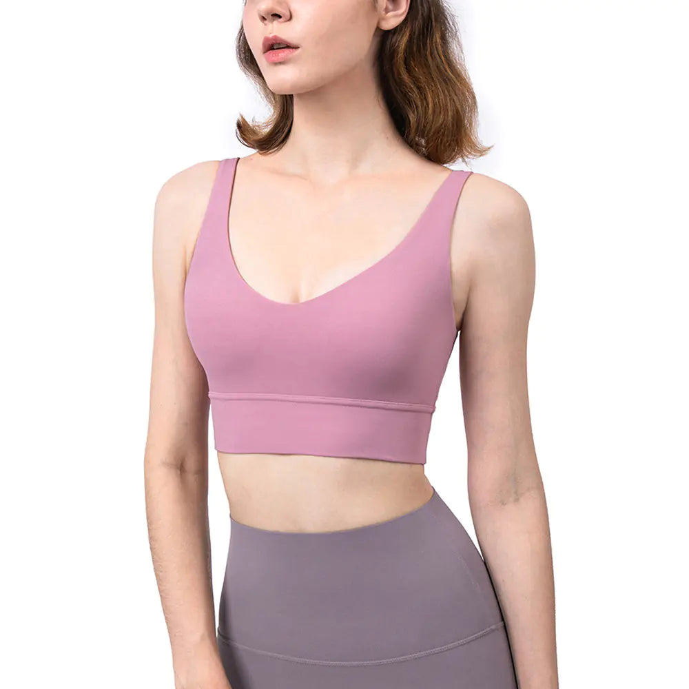 2020 New Deep V Sports Bra for Yoga and Fitness