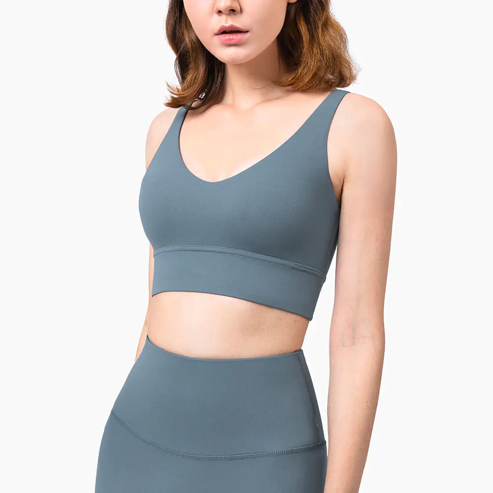 2020 New Deep V Sports Bra for Yoga and Fitness