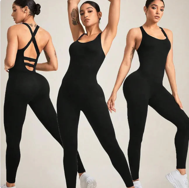 Flow Sleeveless Fitness Jumpsuit