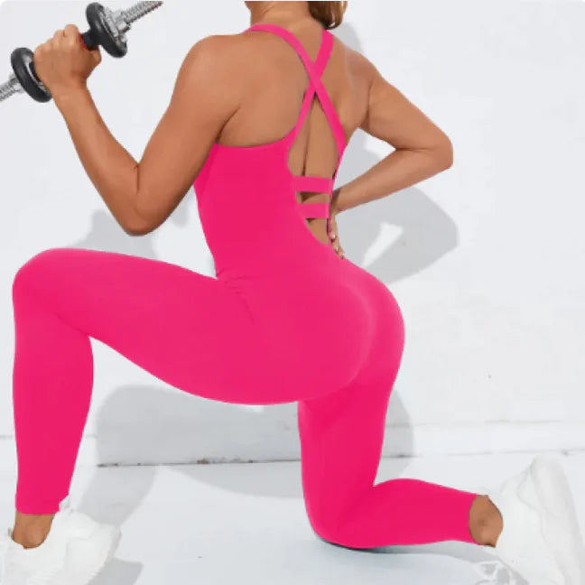 Flow Sleeveless Fitness Jumpsuit